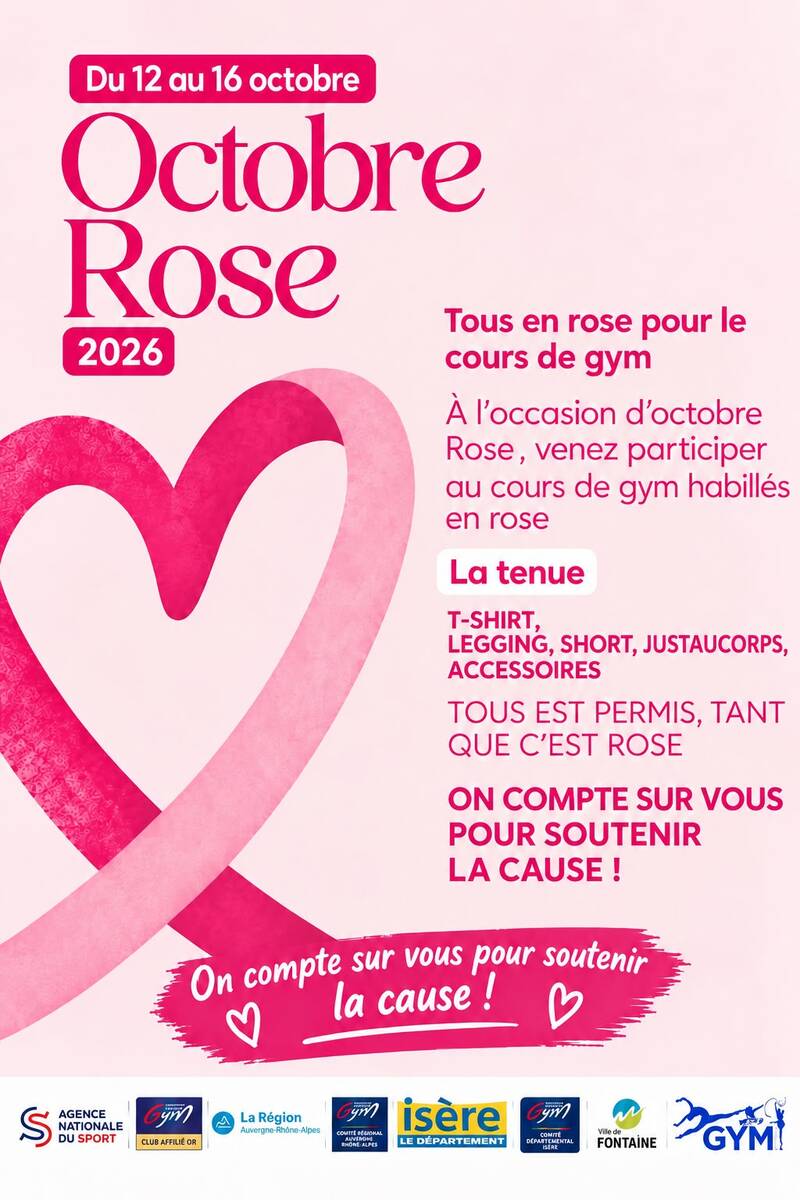 Octobre Rose à l’ASF Gym !